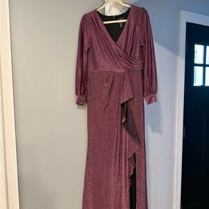 Adrianna Papell Shimmering Purple Evening Gown, size 10